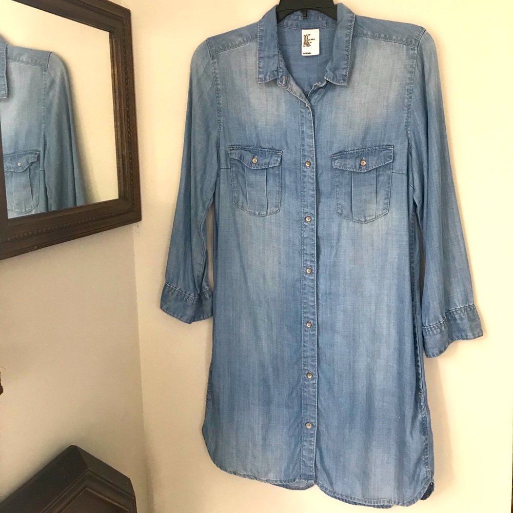 Light Denim Shirt Dress